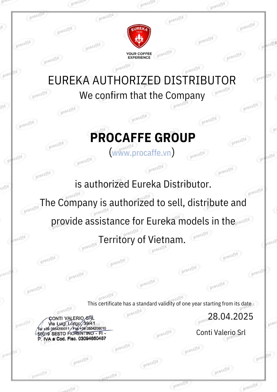 ProCaffe – Nhà Phân Phối Ủy Quyền Chính Thức Thương Hiệu Eureka tại Việt Nam
