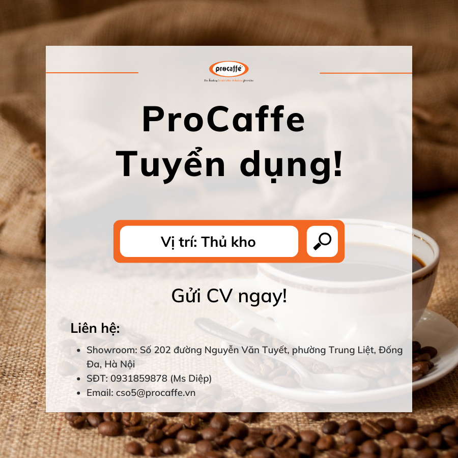 ProCaffe Hà Nội tuyển dụng