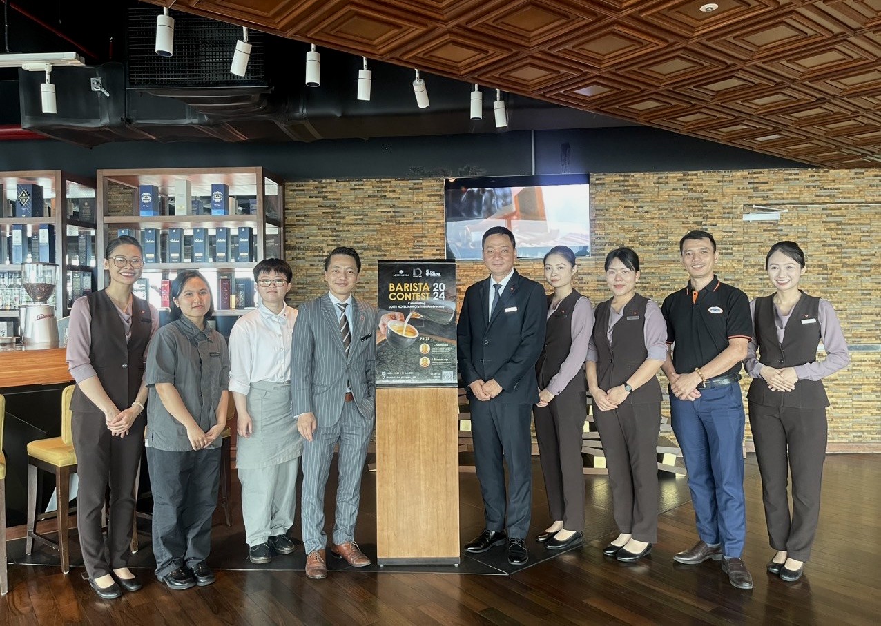 ProCaffe tài trợ máy pha và xay cà phê cho cuộc thi ‘Barista Contest” tại Lotte Center Hanoi