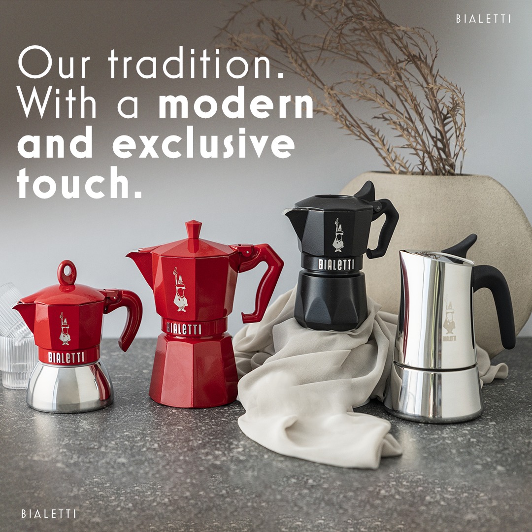 Ấm pha cà phê Bialetti Moka Induction Exclusive nằm trong bộ sưu tập Exclusive